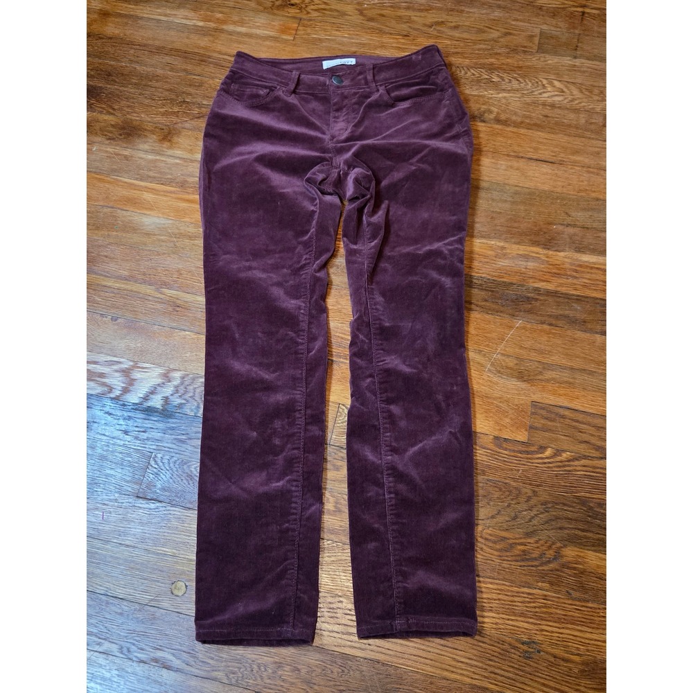 LOFT Curvy Skinny Corduroy Pants Plum Purple Boho Cottagecore 26/2P